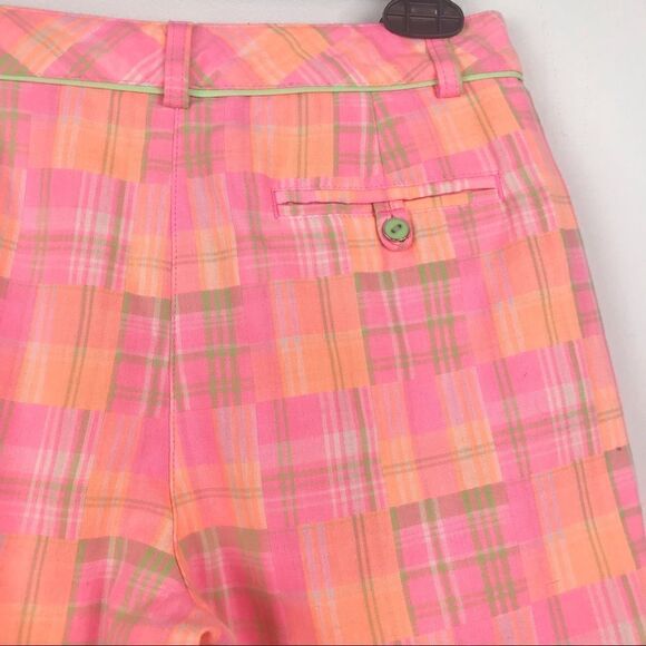 Lady Hagen Vibrant Pink Plaid Bermuda Shorts - Picture 9 of 13